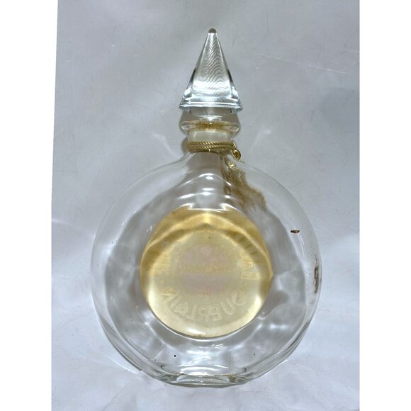 VTG Shalimar Guerlain 17 oz 500ml Montre Watch Bottle Ground Glass France EMPTY - Picture 5 of 11
